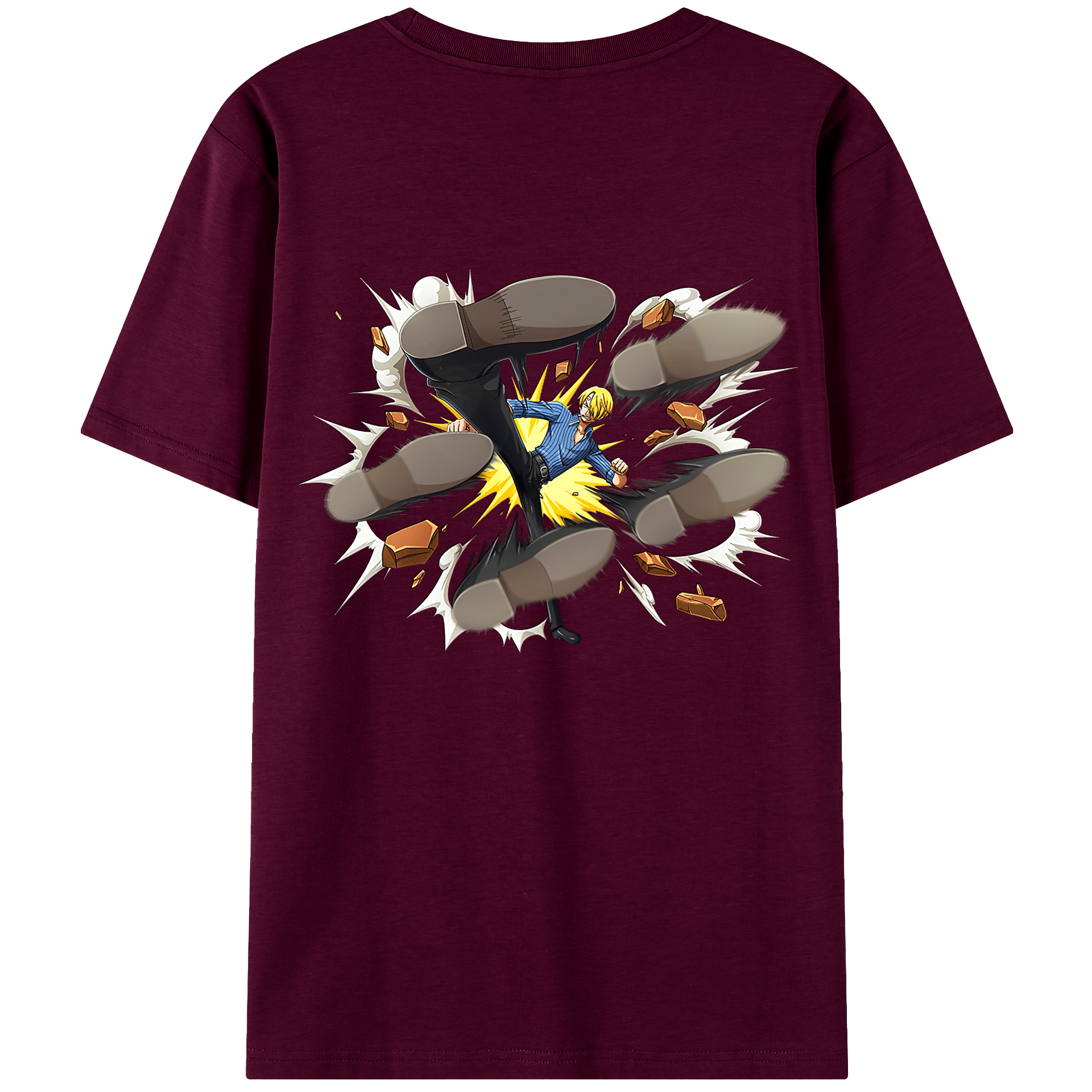 （画像用） ワンピース サンジ ONE PIECE Sanji レディース半袖Tシャツ(バックプリント)